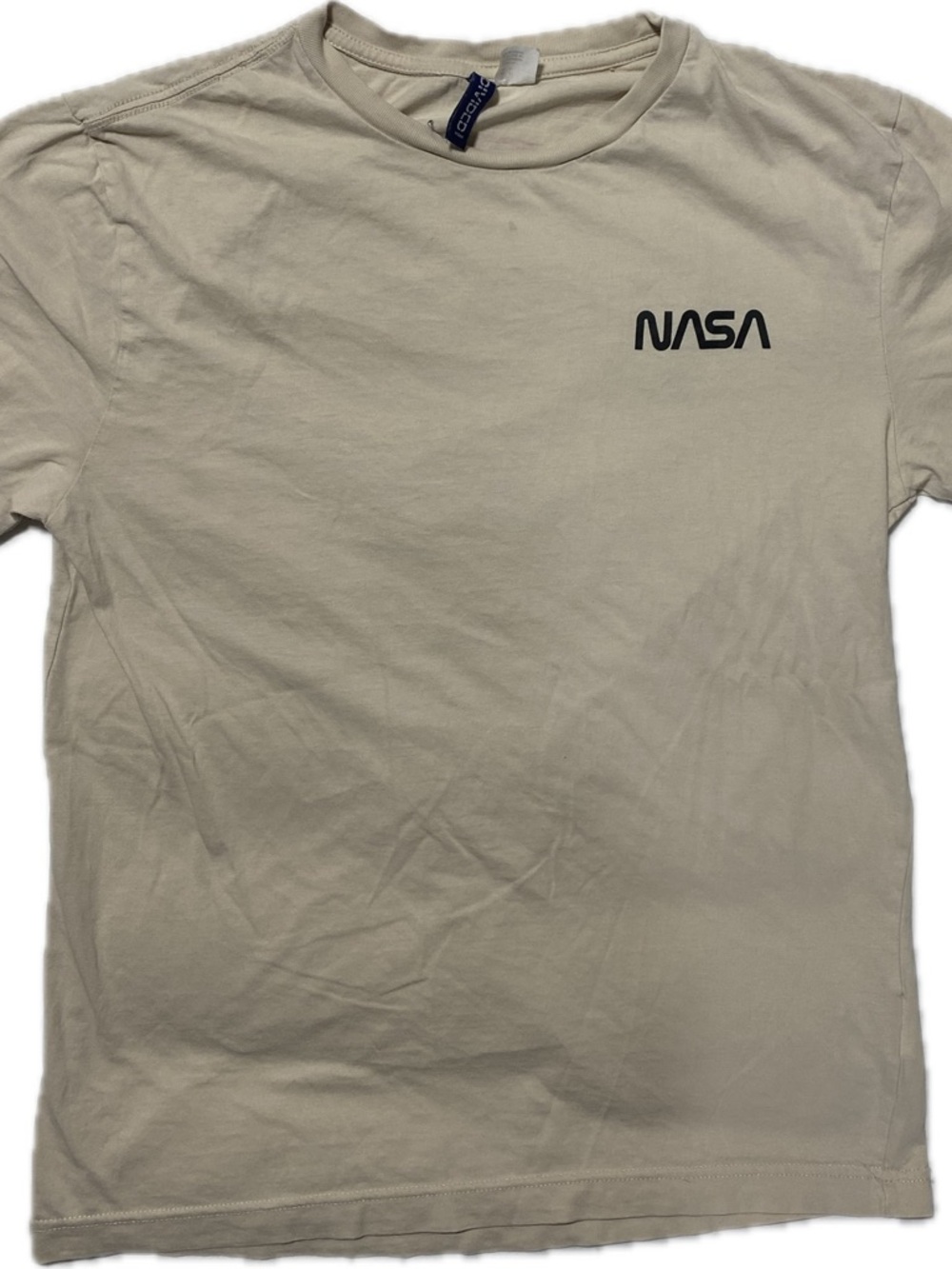 H&M Beige NASA Short Sleeve Tee